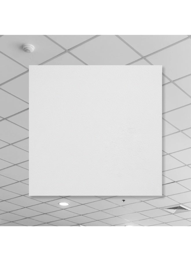 هيتكس بلاط سقف جبس - 600x600x7 مم، عبوة من ٨ قطع | ألواح سقف متينة سهلة التنظيف والمسح، مناسبة للمكاتب والمنازل والمستشفيات والاستخدامات التجارية - Image 2